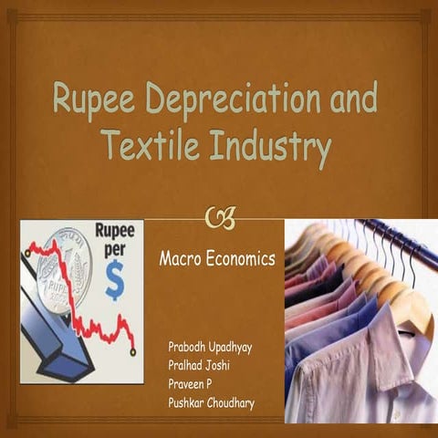 Rupee Depreciation and Textile Industry