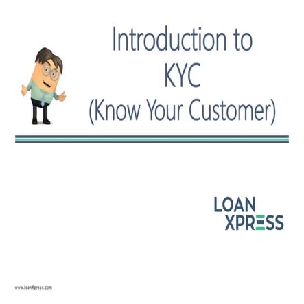Introduction to Know Your Customer (KYC)