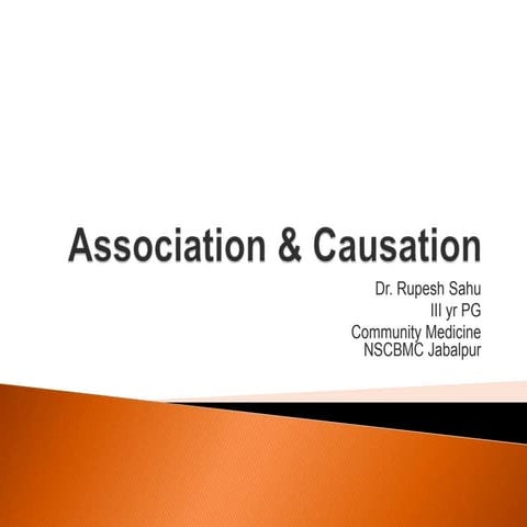 Association vs causation