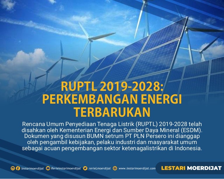 Ruptl 2019 2028 Perkembangan Energi Terbarukan