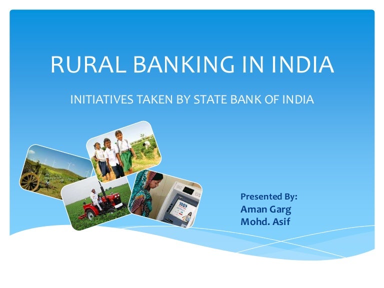 rural banking india initiatives taken by sbi