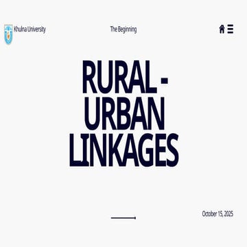 Rural - Urban Linkages.pptx