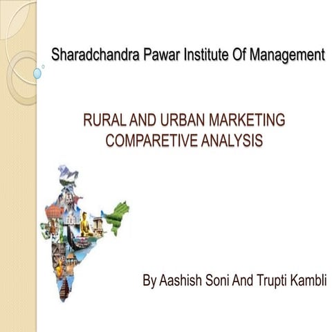 Rural and urban marketing comparetive analysis