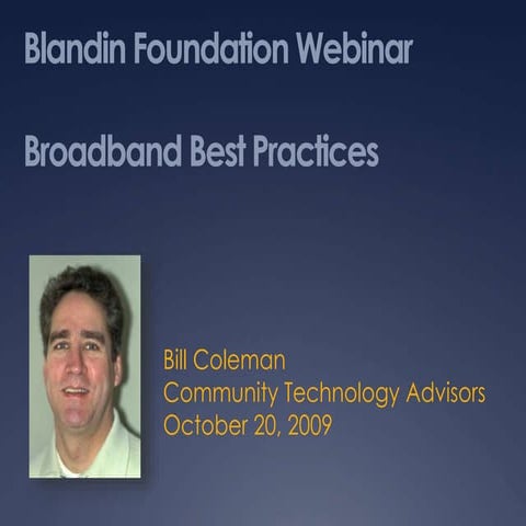Broadband Best Practices in Greater Minnesota