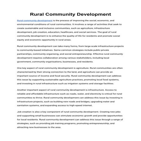 Rural Community Development.docx
