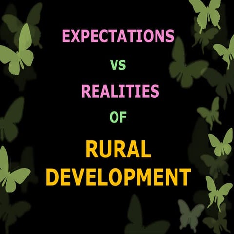 Expectations vs Reality - Rural development