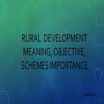 Rural  development in India