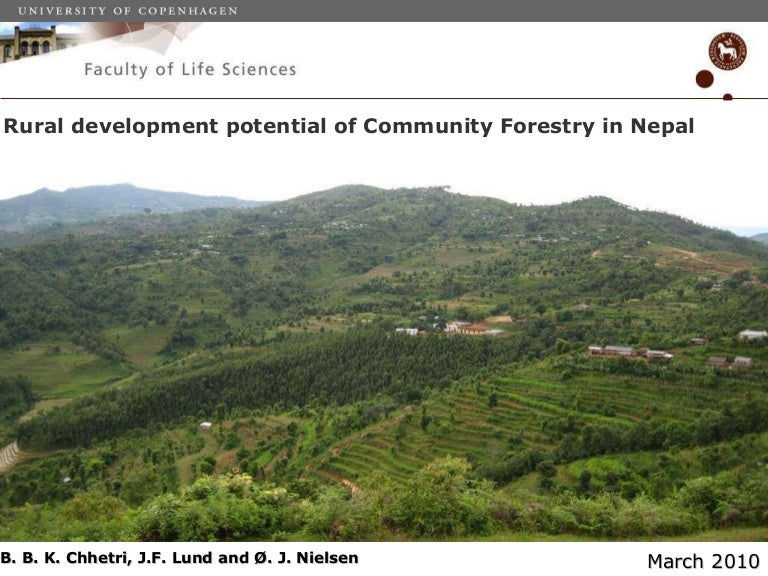 thumbnail of  Rural development potential of community forestry in Nepal