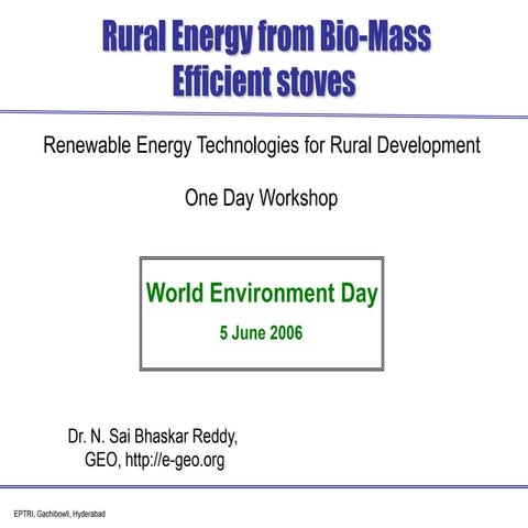 Rural energy sai bhasakar