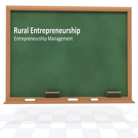 Rural Entrepreneurship 