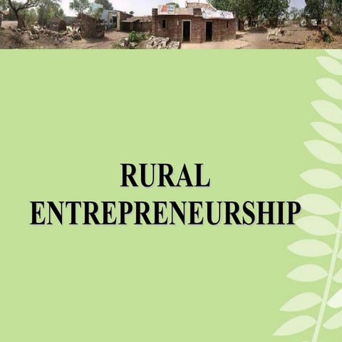 Rural Entrpreneurship