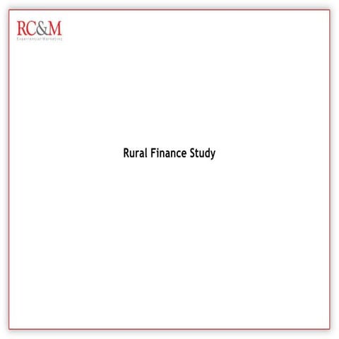 Rural finance