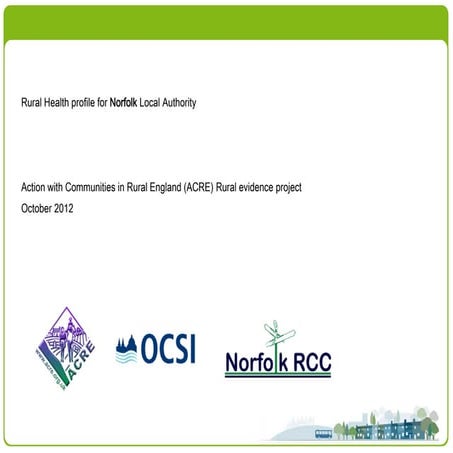 Rural Health Norfolk 