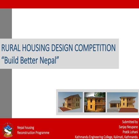 Rural housing design competition winner