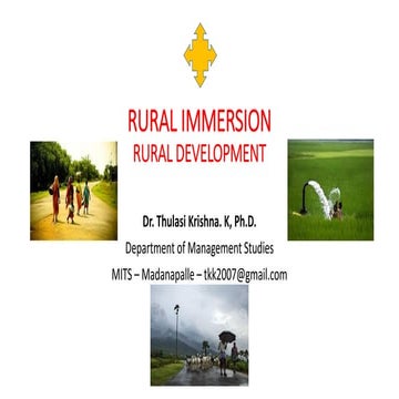 Rural immersion   dr.tk-ppt-2
