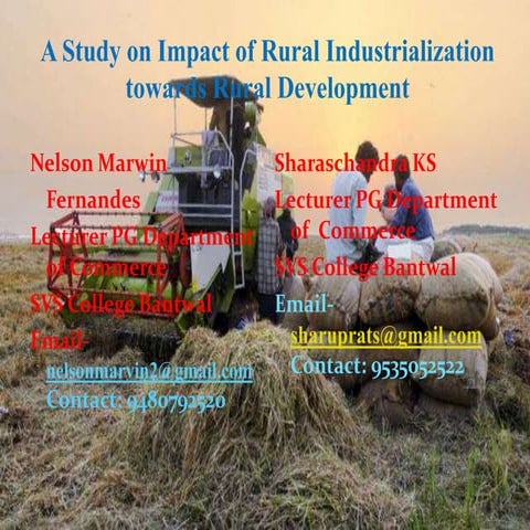 Rural industrialisation