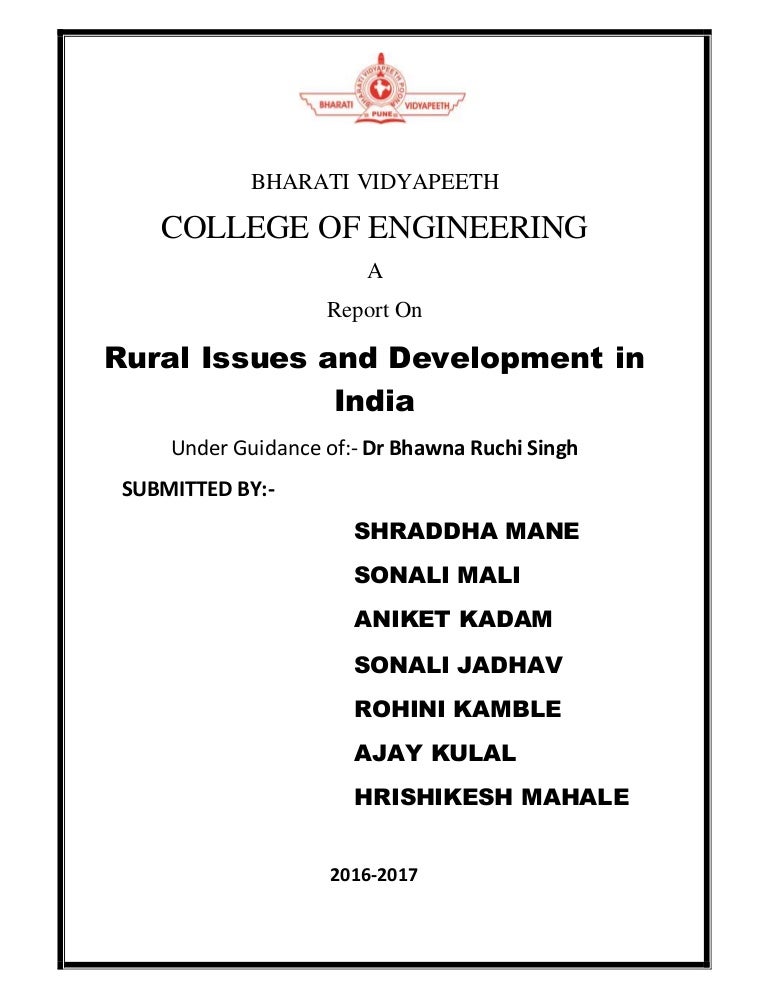 Rural Issues And Development