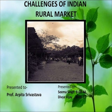 Rural Market Challenges