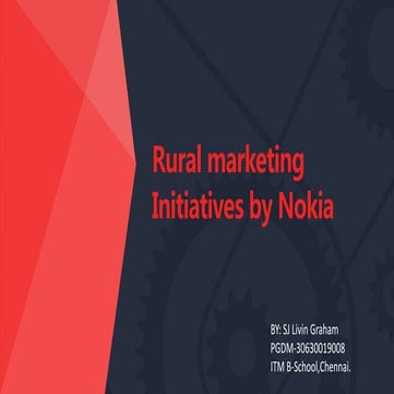 Rural marketing initiatives by nokia
