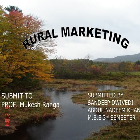 Rural marketing ppt