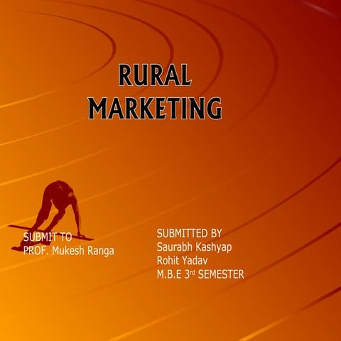Rural marketing ppt- saurabh