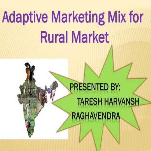 Marketing Mix for Rural market | PPTX