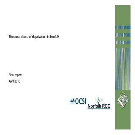 Rural Share of Deprivation in Norfolk