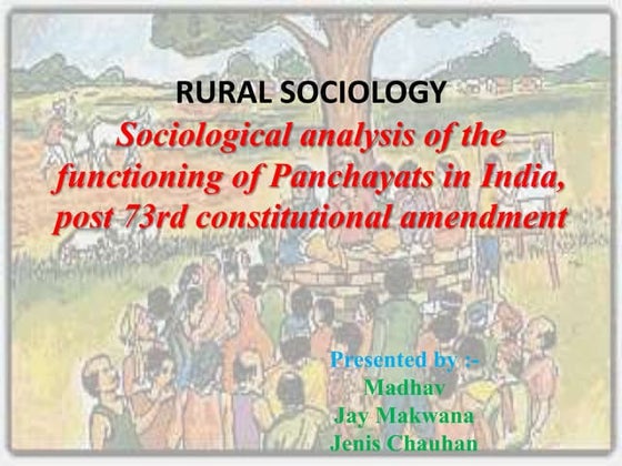 Panchayati raj system | PPT
