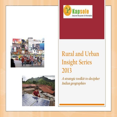 Rural & urban insight series ppt