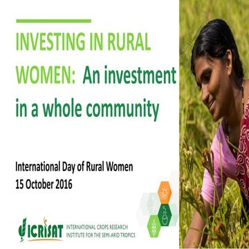 Investing in rural women:  An investment in a whole community