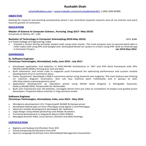 Rushabh shah cv f