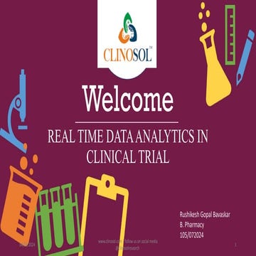Real-Time Data Analytics in Clinical Trials