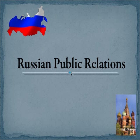 PR in Russia