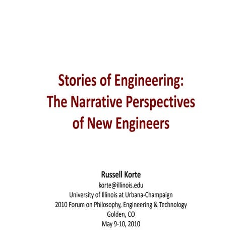 Stories of Engineering