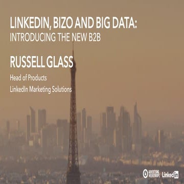 Ad Week Europe, B2B Forum- The Future of B2B: The Rise of the Data-Driven, Cu...
