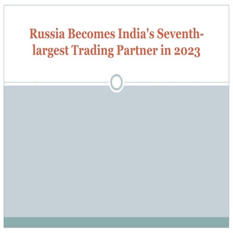 Russia Becomes India's Seventh-largest Trading Partner in 2023.pptx