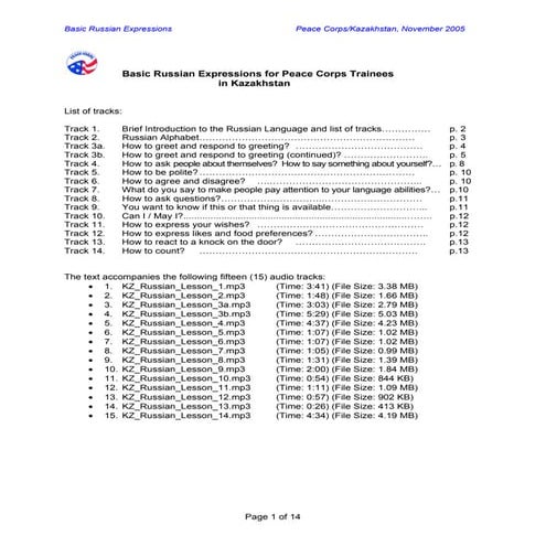 Basic Russian Language Course