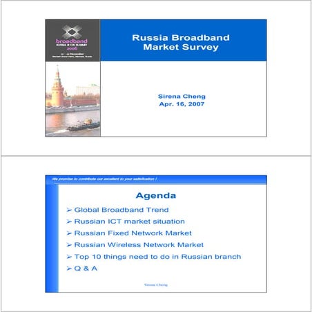 Russian broadband market survey 20070418
