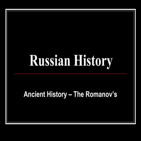 Russian history ppt
