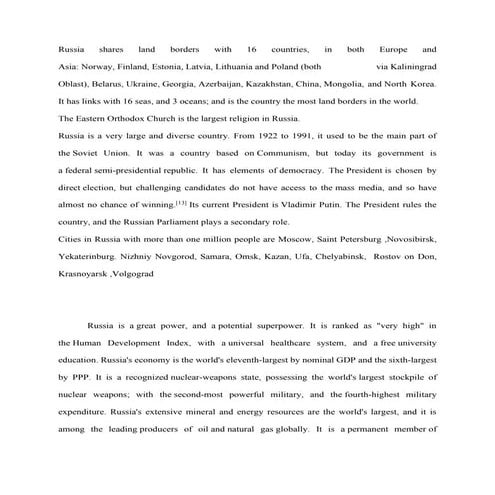 Russian profile | PDF