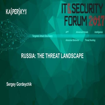 Russia  the threat landscape