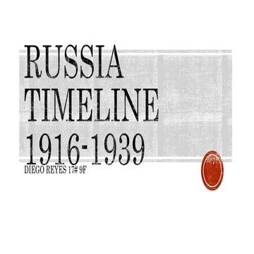 Russia timeline