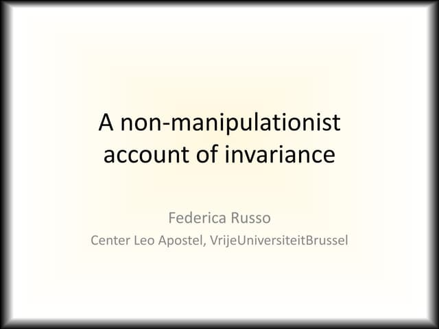 Russo invariance-spsp