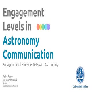 Engagement  Levels in  Astronomy  C...