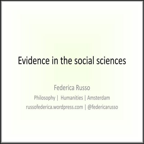 Mechanisms and the evidence hierarchy | PPTX