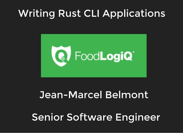 Writing Rust Command Line Applications