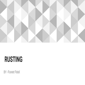 Rusting