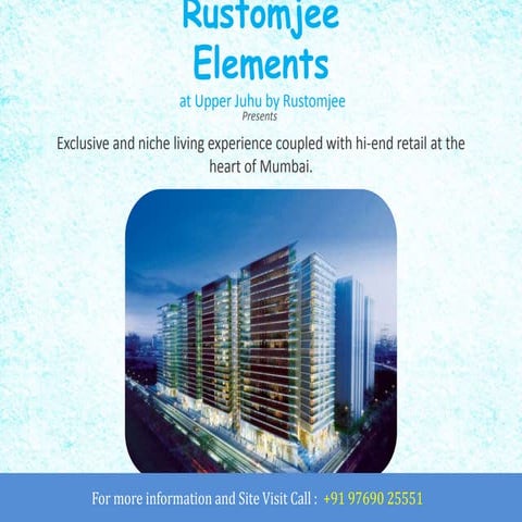Rustomjee Elements in Upper Juhu, Mumbai - Brochure, Price, Floor Plan ...