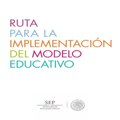RUTA DE IMPLEMENTACIÓN DEL MODELO EDUCATIVO