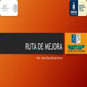 Ruta de mejora  